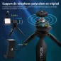 Kit Vlogger SYNCO 2: Créez des Vidéos Pro avec Microphone & Lumière LED pour Smartphone!